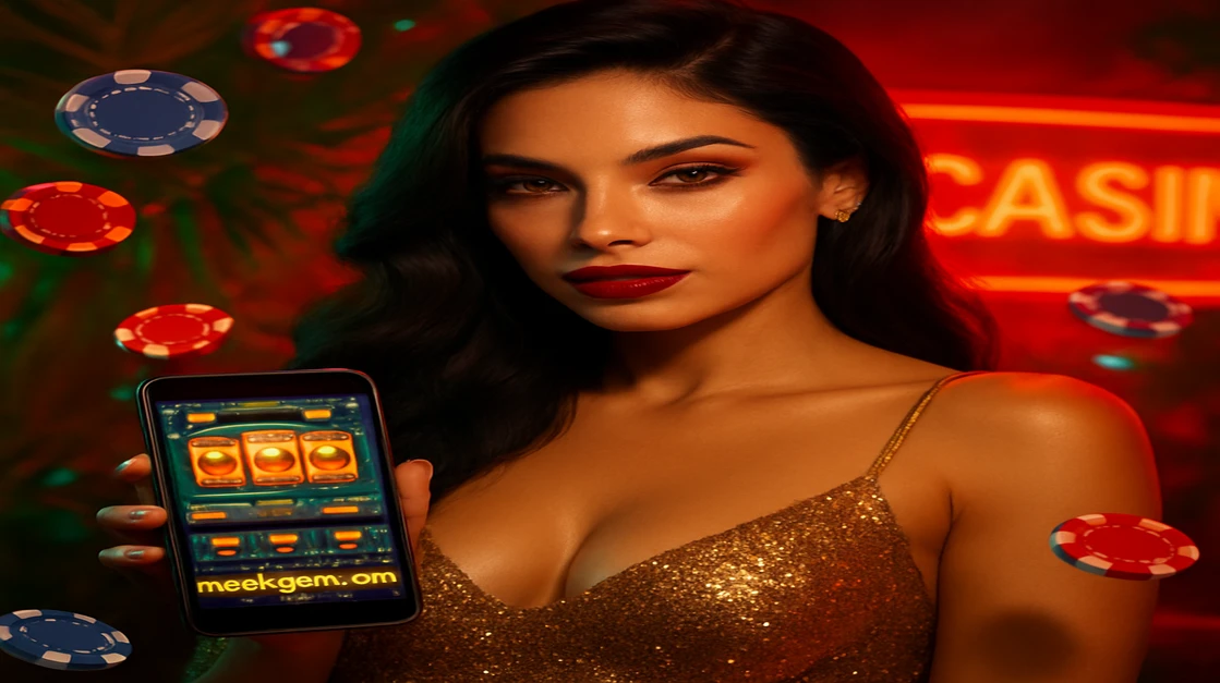 একটি মোহময় নারী একটি আধুনিক ও উত্তেজনাপূর্ণ গেমিং প্ল্যাটফর্ম সেটিং-এ mcw login অ্যাপসহ একটি স্মার্টফোন ধরে আছেন; চারদিকে স্বর্ণালী মুদ্রা নেমে পড়ছে, আধুনিক ও রোমাঞ্চকর গেমিং প্ল্যাটফর্মকে তুলে ধরে।